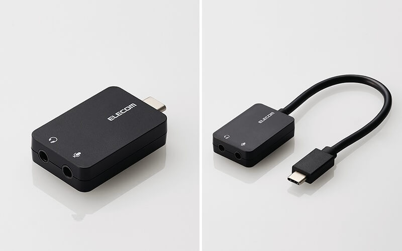 コネクター 一体型タイプ(左)とケーブル 一体型タイプ(右)