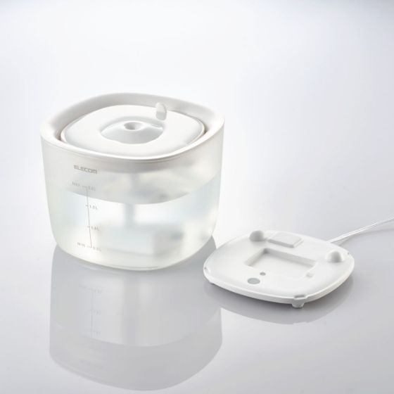 お水の交換がラクなセパレート設計ペット用自動給水器(PET-WD02WH・PET-WD02BK)