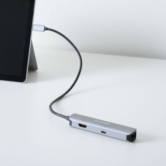 HDMI®+LAN搭載のスリムタイプのUSB Type-C(USB-C)接続ドッキングステーション