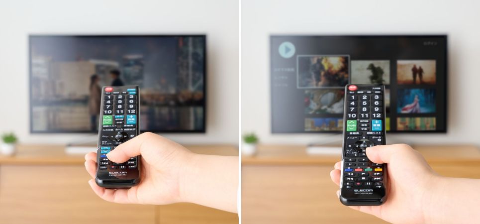 12メーカーのテレビに対応！4つのボタンの簡単設定ですぐに使える2種類のマルチリモコンを発売
