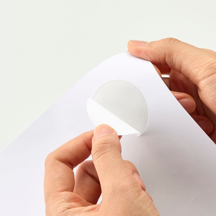 発色が良い光沢タイプのラッピングラベルシール