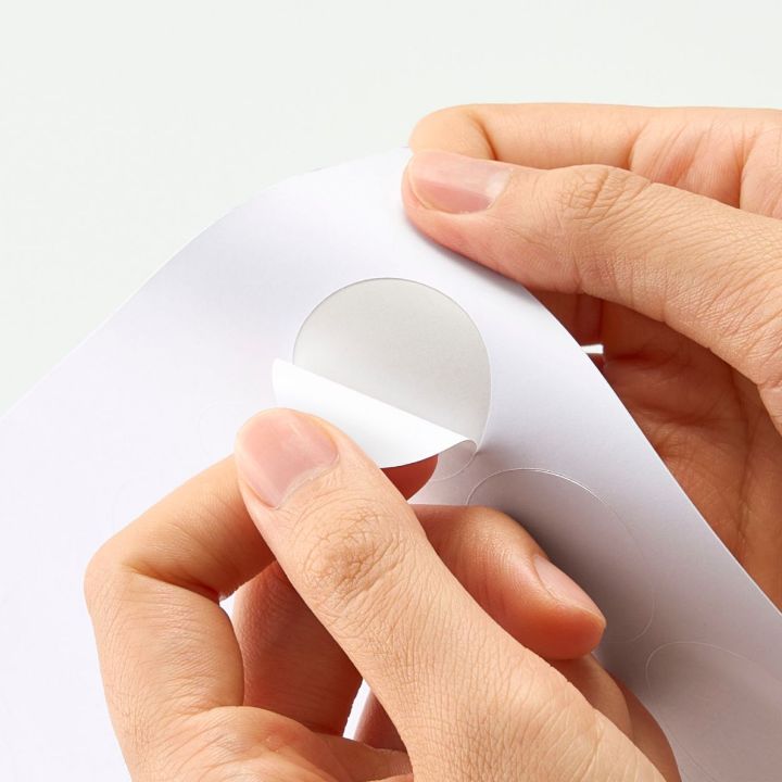 手書きも印刷も可能なマットタイプのラッピングラベルシール