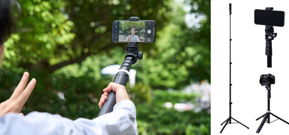 高耐荷重で安定した撮影が可能！スマートフォンとカメラ両方の撮影に使用可能なスマートフォン三脚2種類を新発売
