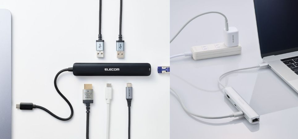 薄型ノートパソコンのポート不足を解消！6ポートがスティックサイズになったスリムタイプのUSB Type-C™(USB-C™)接続ドッキングステーションを、新発売