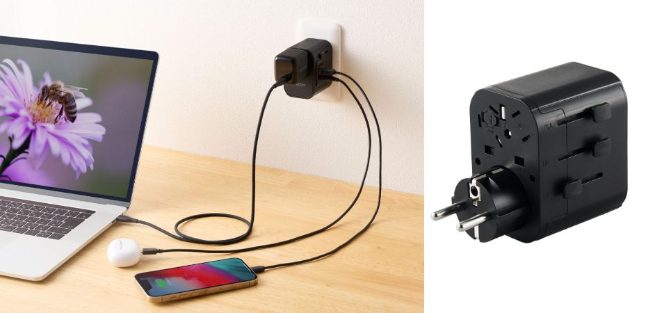 海外旅行中の充電がスムーズに！USBポート搭載海外用マルチ変換アダプターを新発売！