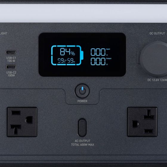 電気毛布や小型家電なども使用可能！ポータブル電源 500P (容量 512Wh / AC出力 600W)