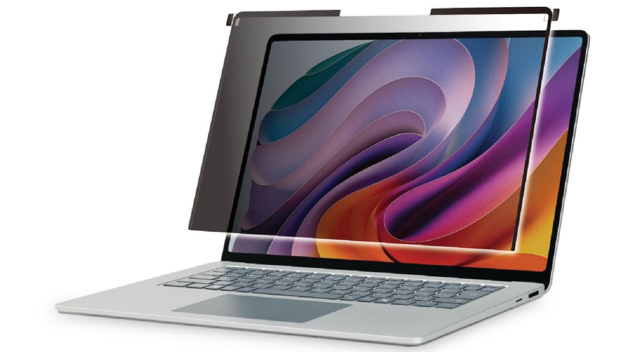 周りからののぞき見から画面を守る吸着タイプののぞき見防止フィルター（EF-MSL7MPFNSK、EF-MSL7SPFNSK）