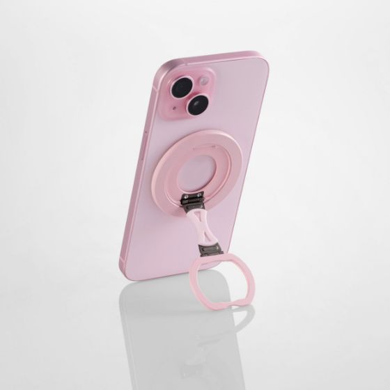 薄型設計でワイヤレス充電や電子決済に素早く対応できるMagSafe対応MAGKEEPスマホリング・スリムタイプ