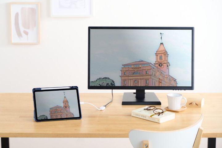 スマートフォンやパソコンなどの映像をディスプレイに出力できるUSB Type-C(USB-C) - HDMI変換アダプター