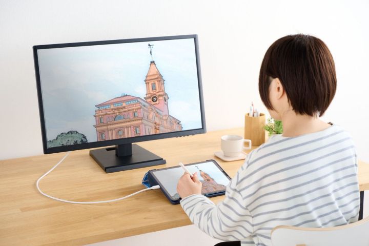 スマートフォンやパソコンなどの映像を大画面で楽しめるUSB Type-C(USB-C) - HDMI変換ケーブル(シリコンメッシュ)