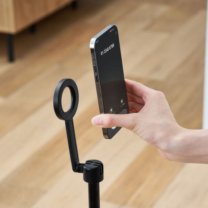 卓上置きタイプのスマートフォン三脚スタンド