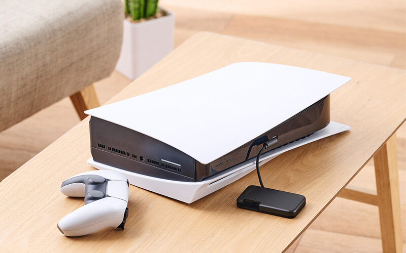 家庭用ゲーム機の外付けストレージとしても使用可能