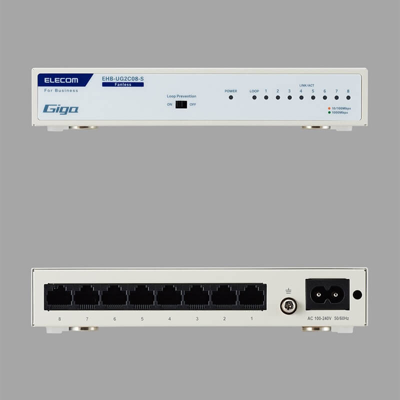 前面と背面(EHB-UG2C08-S)