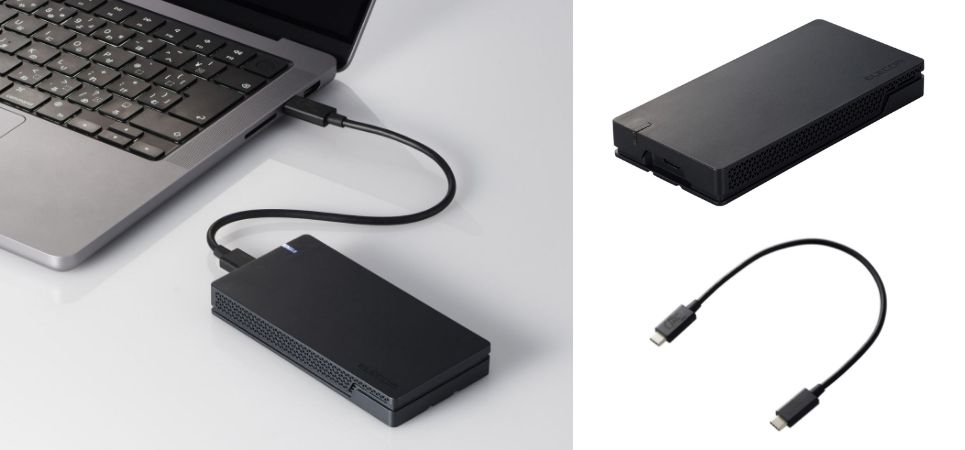 エレコム史上最高速度×安定動作を実現！大容量データの高速転送に最適なUSB 40Gbps(USB4(Version 1))外付けポータブルSSDを新発売