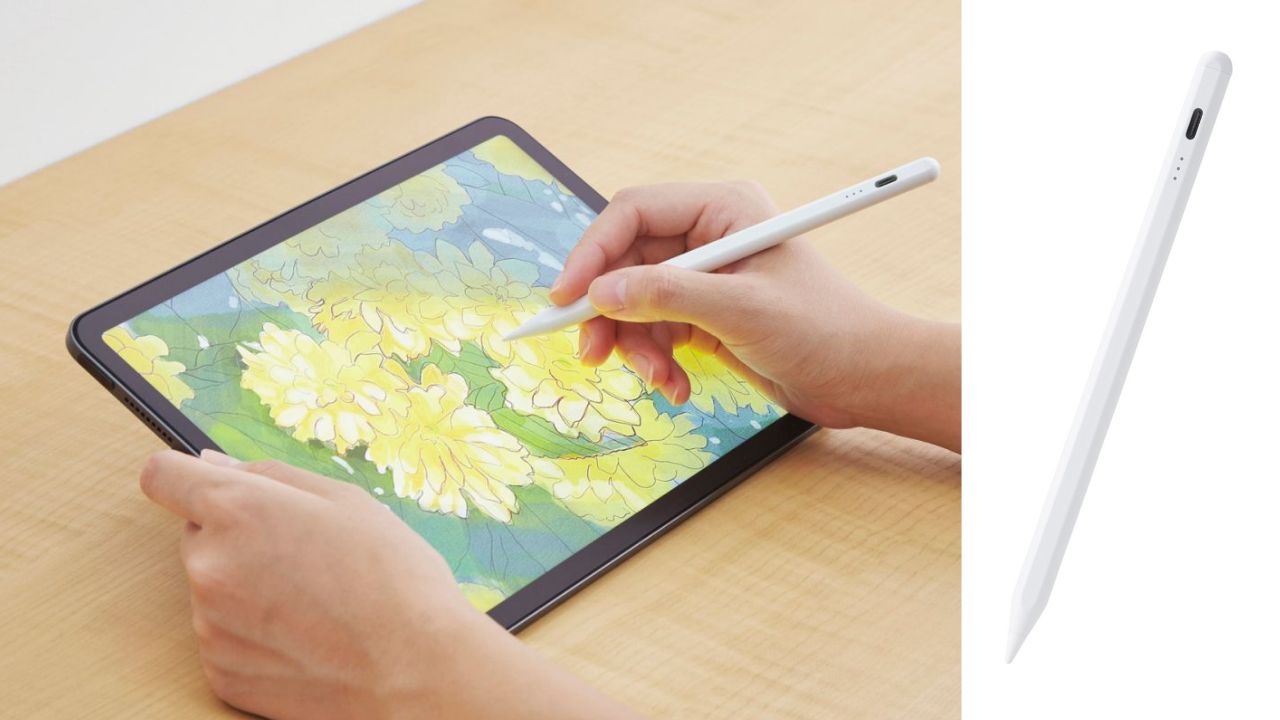 純正のApple Pencilに近い描き心地を実現！約20分でフル充電可能なiPad用アクティブタッチペン