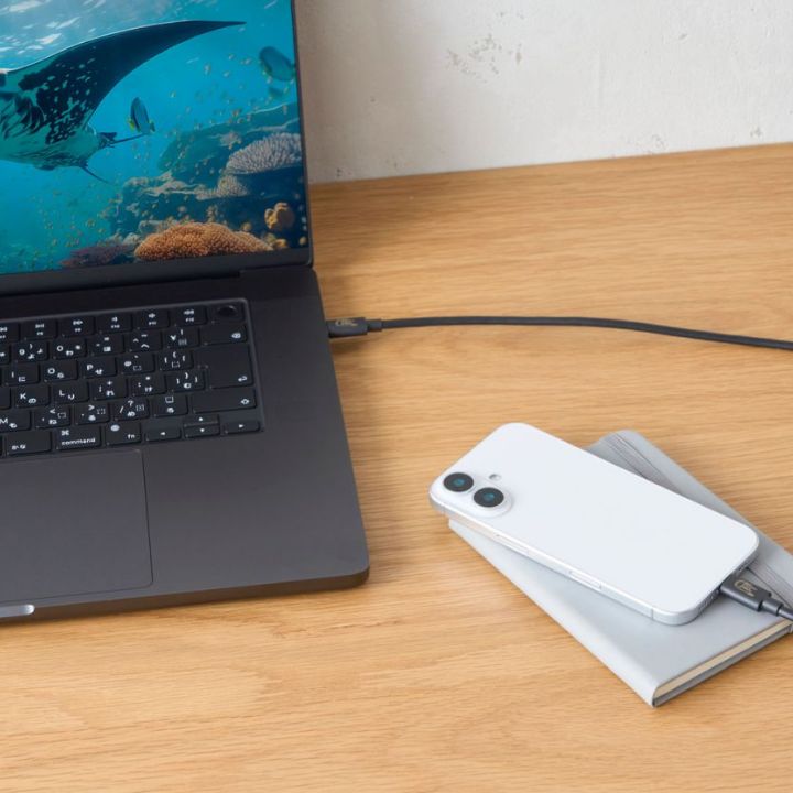 USB最新規格「USB4 Ver2.0」80Gbps対応！USB Power Delivery EPR 最大240Wで充電可能なケーブル