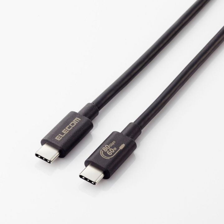 国内初認証品「給電60W・速度80Gbps」ケーブルも同時発売