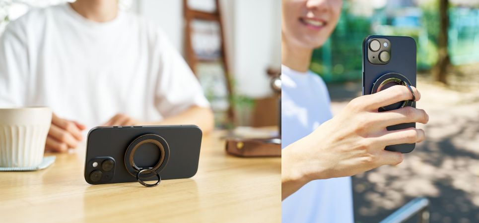 360度回転式でリングの角度調整が自由自在！ MagSafe対応のスマートフォンリングを新発売