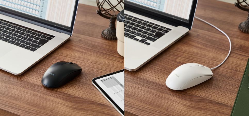 マウスの基本性能を備えたシンプル操作！Bluetooth®・無線2.4GHz・有線の接続方式から選べる3ボタンマウスを新発売