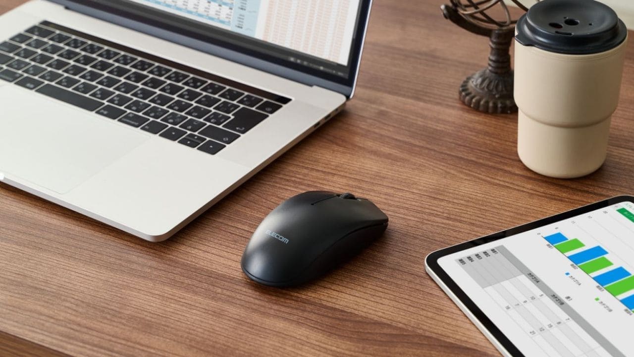 Bluetooth®接続に対応 ワイヤレスモデルの3ボタンマウス