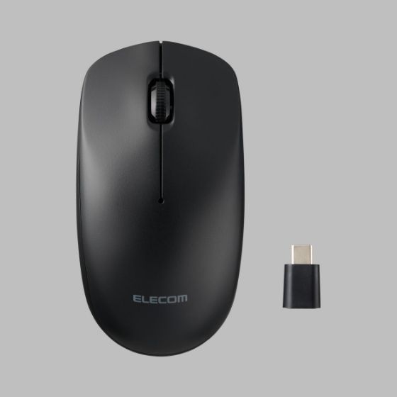 USB-A・USB Type-Cポート対応 無線2.4GHzモデルの3ボタンマウス