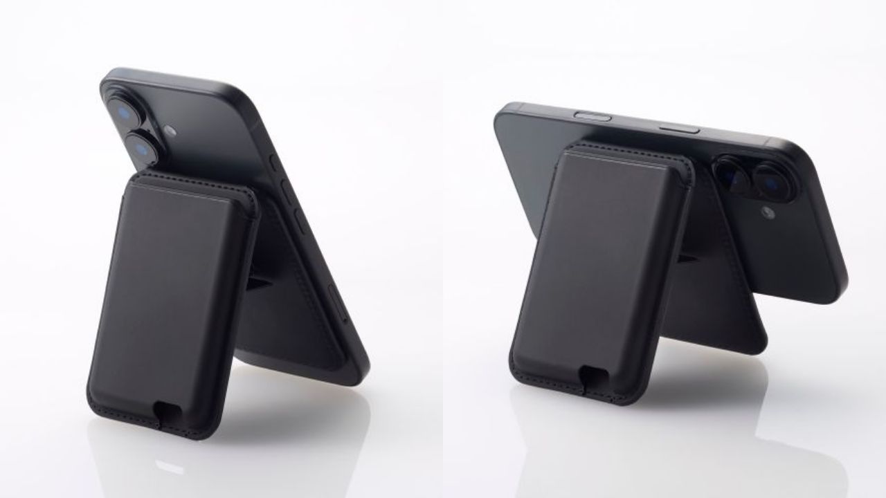 MagSafeで簡単着脱 カードウォレットスタンド