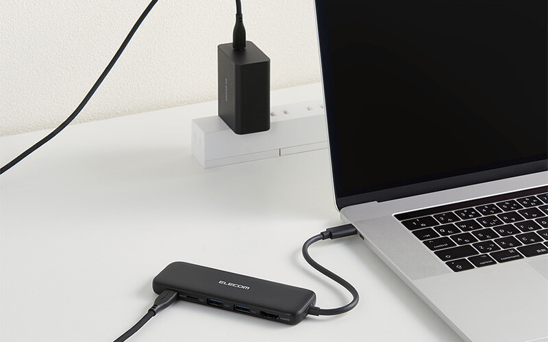 USB Power Delivery対応でパソコンなどに電力を供給可能