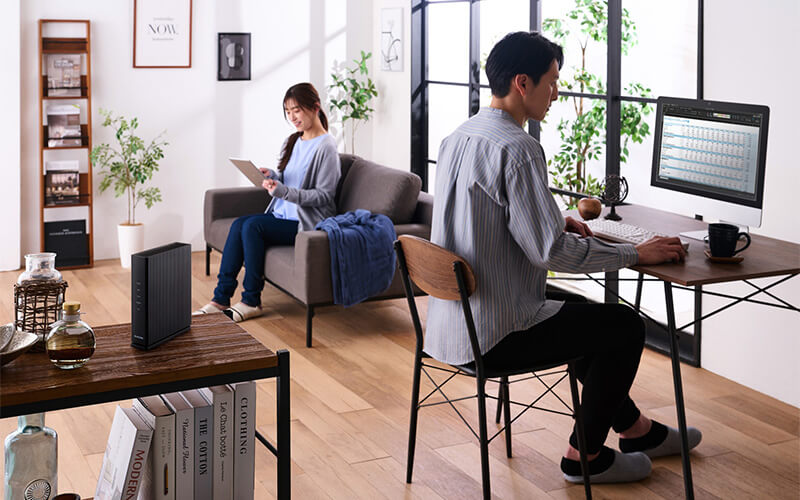 推奨する利用環境は、戸建てなら2階建て、マンションなら3LDK。接続台数は26台