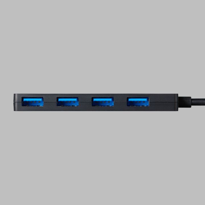 マウスやUSBメモリなどを1台にまとめて接続できる!USB-Aポートを4つ搭載した薄型USBハブ