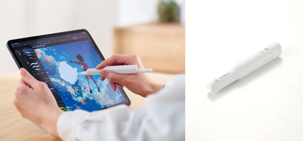 お絵描き中によく使うツールを、片手で素早くショートカット！Apple Pencil用 ショートカットグリップを新発売