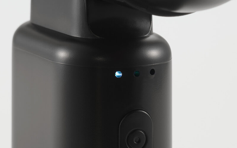 LEDランプでバッテリー残量を確認可能