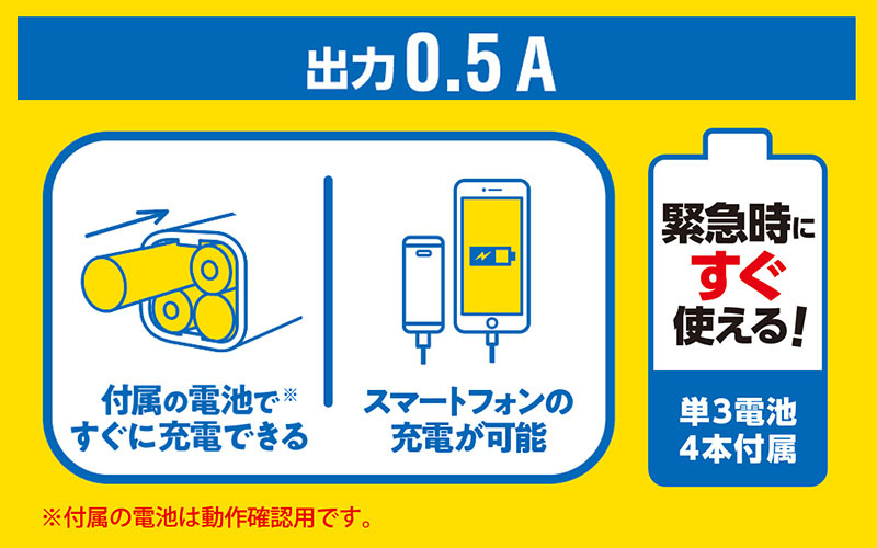 緊急時にすぐ使える