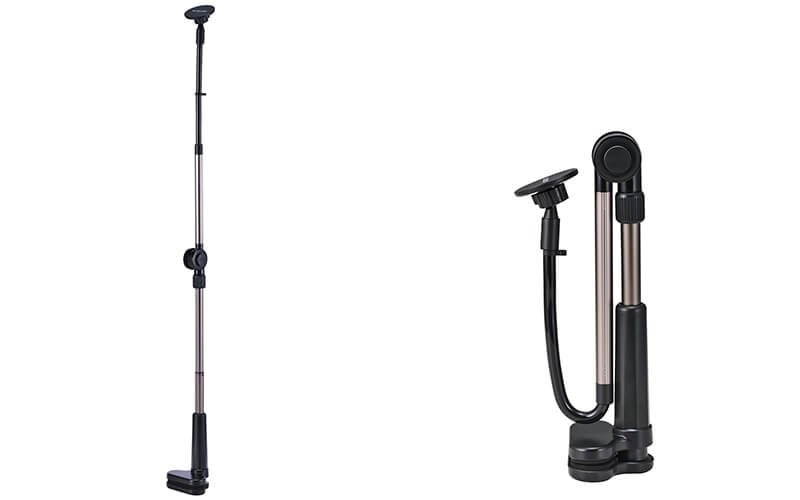最大970mmの長さ、使わない時は小さく折りたたみ可能