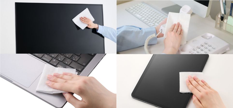 液晶画面や日々のお掃除におすすめ!クリーニングティッシュ（ウェット・ドライ）8種を新発売