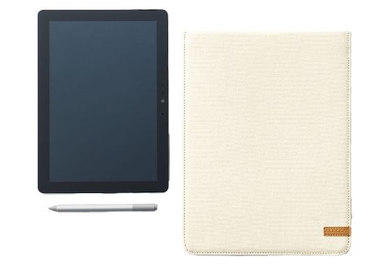 マグネット開閉口で出し入れラクラク！シンプルなデザインのタブレット汎用スリップインケース