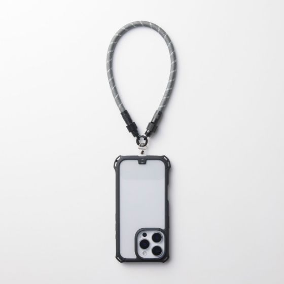 手首や腕に掛けてスマートフォンの落下を防ぐ!2in1仕様の充電ケーブルハンドストラップ