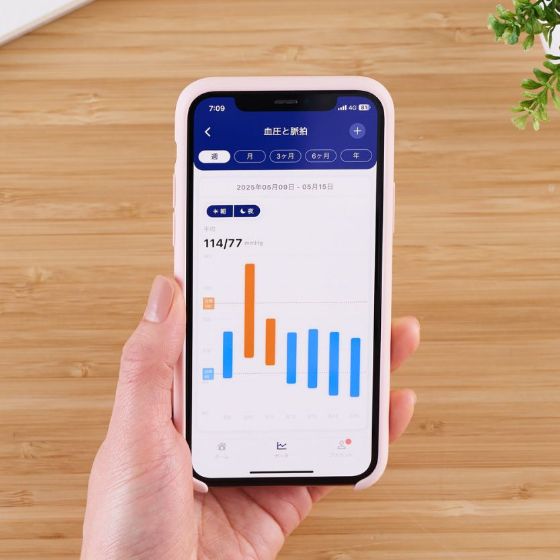 Bluetooth®通信と、写真撮影の2通りのアプリ入力ができる!「Bluetooth®通信機能搭載 上腕式血圧計」(HCM-AS03BTWH)