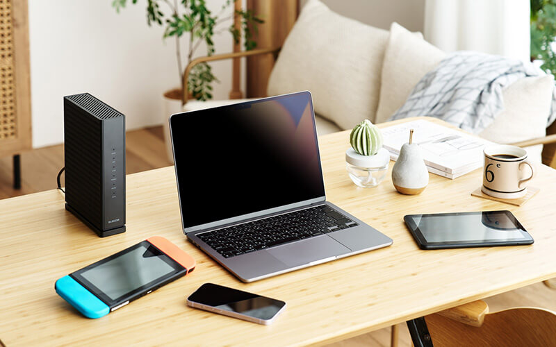 パソコン、スマートフォン、タブレット、家庭用ゲーム機など複数の端末の同時アクセスでも安心