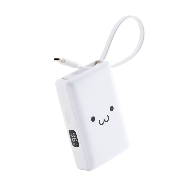 ケーブルの持ち運び不要！ケーブル一体型モバイルバッテリー