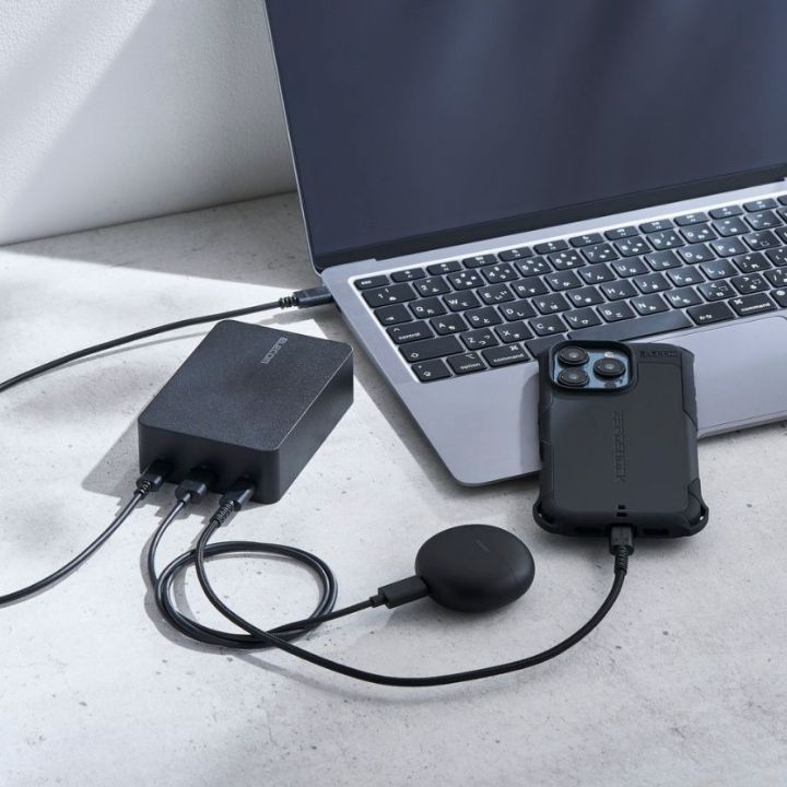 1800mAhのスマートフォンを約6.7回充電可能