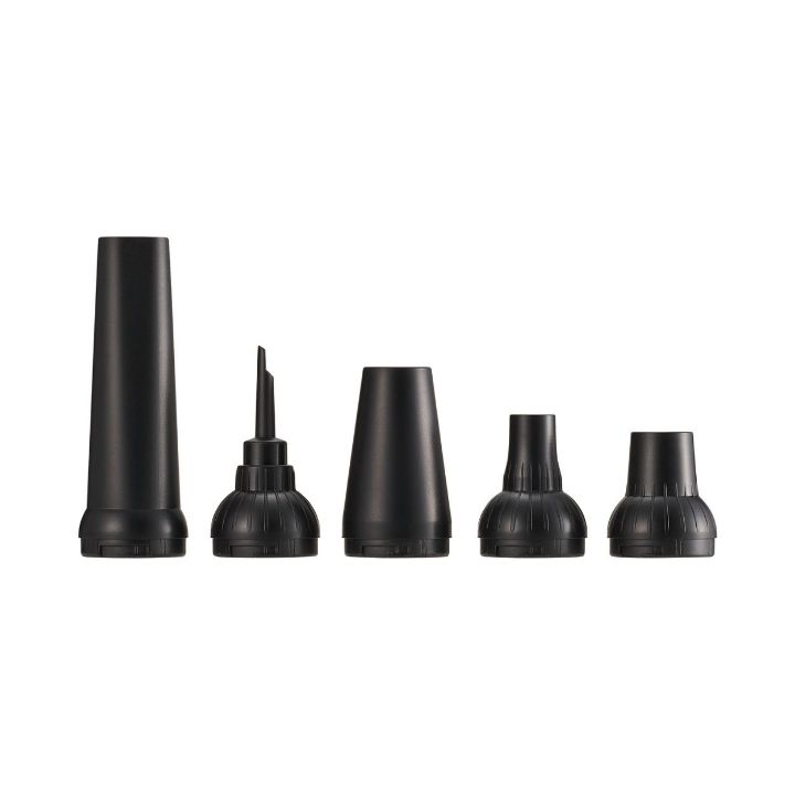 ハイパワー噴射で一気に吹き飛ばす！コンパクト設計の電動エアダスター(AD-ALB04BK)