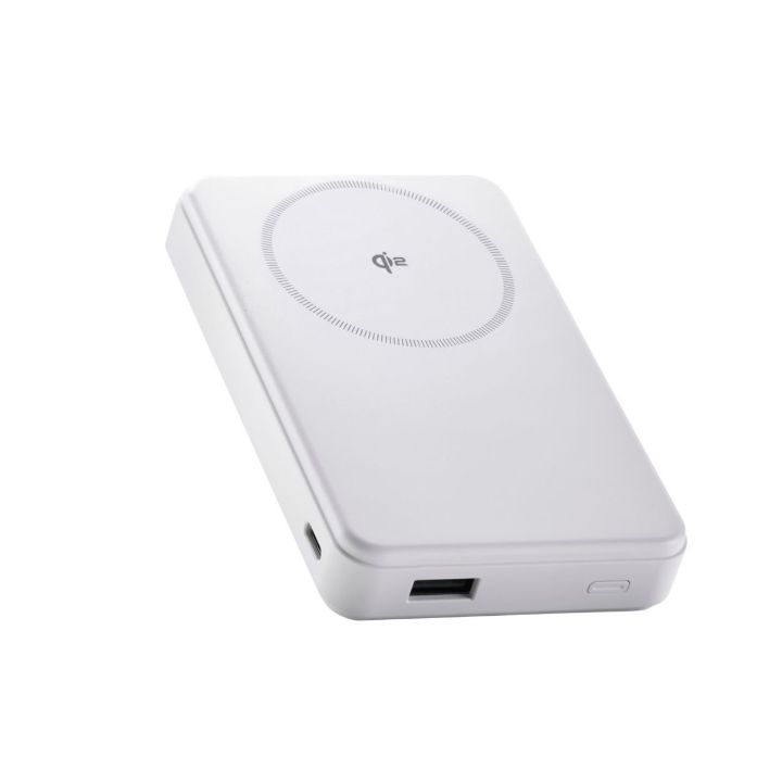 マグネットでiPhoneに吸着!ワイヤレス充電できるモバイルバッテリー