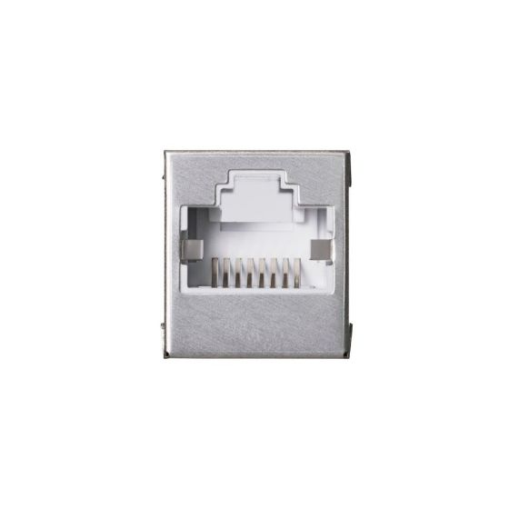 ノイズ干渉を防ぐSTP、金属シールド構造!RJ45 中継コネクター(Cat6A/STP)(LD-RJ45S6ASV)