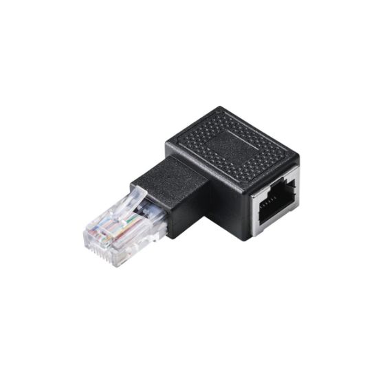 LANポートの向きを変換できる!RJ45 L字変換コネクター(Cat5e)