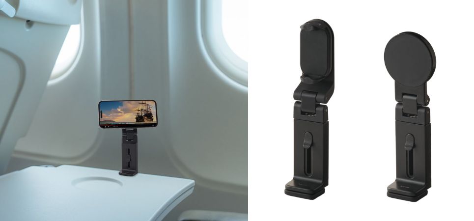 手ぶらで動画&Webを楽しめる!天板に挟んで固定できるクランプ式スマートフォンスタンド 2タイプを新発売