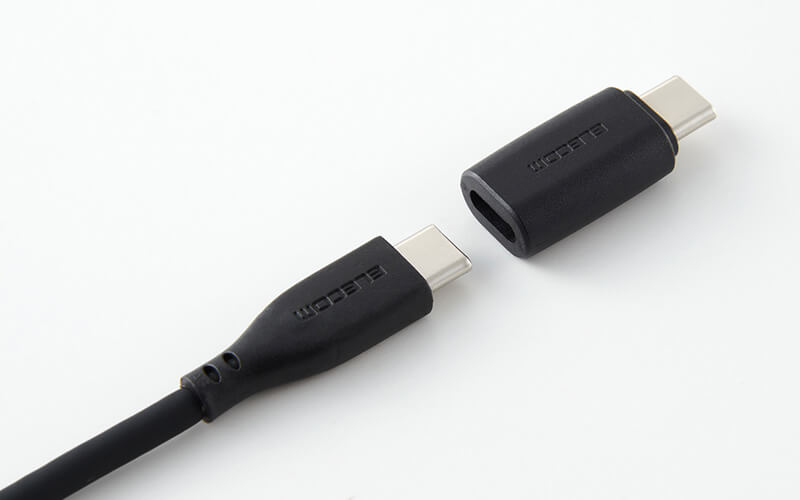 お手持ちのUSB Type-Cケーブルを活用できる