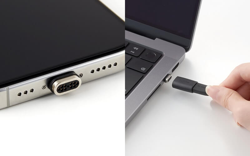 コネクターを脱着する機会が多いスマートフォンやノートパソコンに装着すると便利