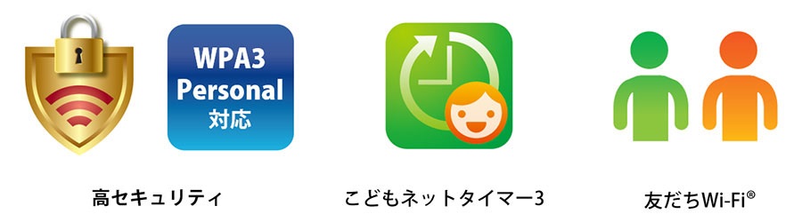 多彩なセキュリティ機能を搭載
