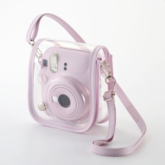 クリア素材で本体カラーが見えて可愛い!Instax mini 12(チェキ)専用カメラケース
