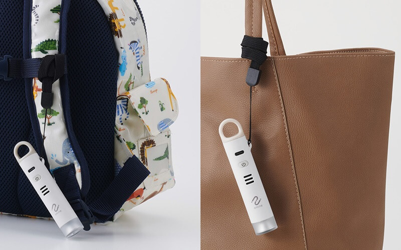 ピン抜けによる誤動作を防ぐストラップホールを装備